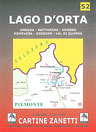Cartina Mappa Carta - LAGO D'ORTA Omegna - Mottarone - Armeno - Pomevora - Gozzano - Val di Quarna